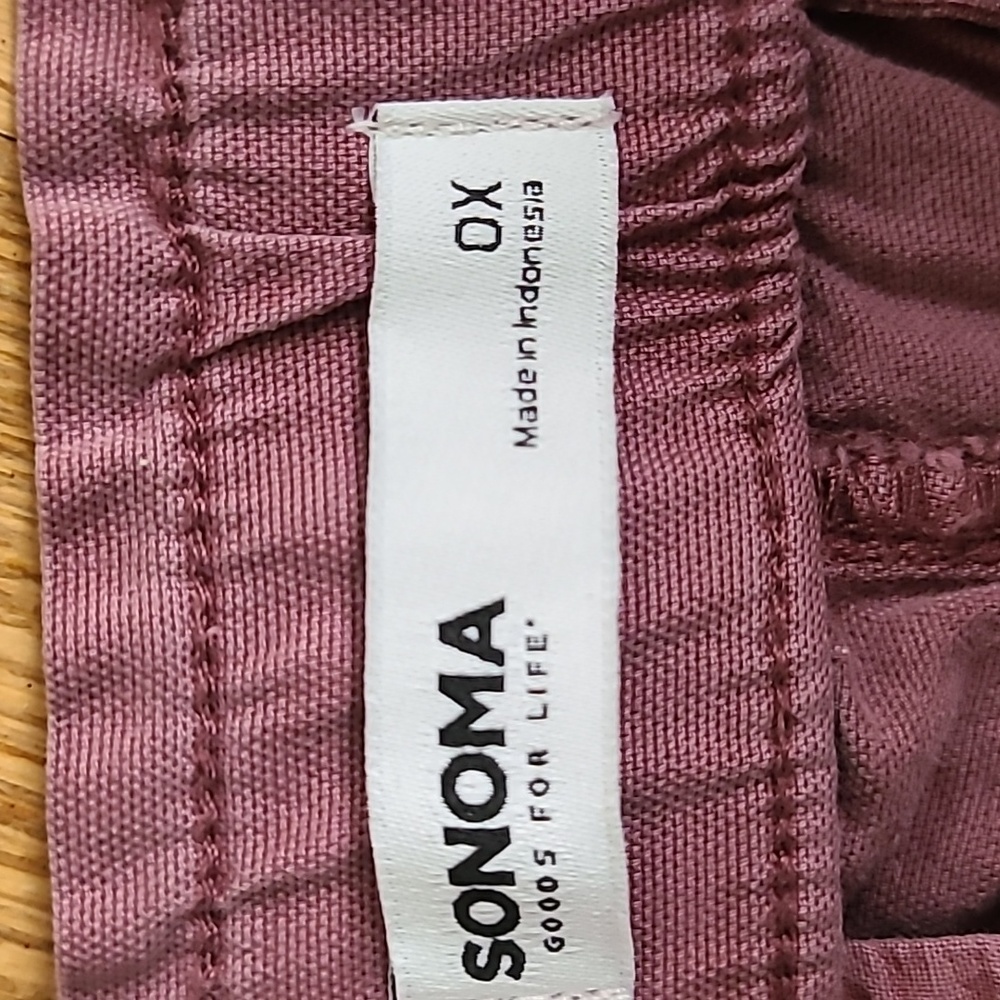 SONOMA BRAND WOMENS PLUS SIZE MAUVE CAPRIS SIZE 0X - Picture 10 of 15